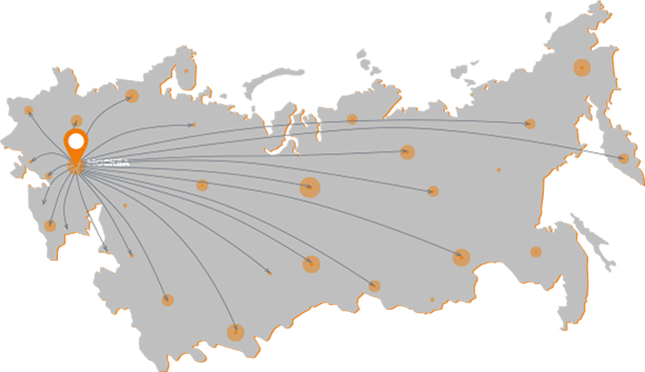 Карта с представительствами Fenix