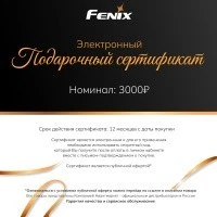 Подарочный сертификат на сумму 3000 рублей
