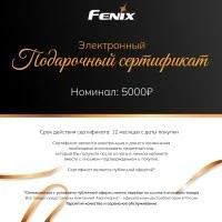 Подарочный сертификат на сумму 5000 рублей