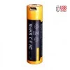 Аккумулятор Fenix 14500 ARB-L14-1600U 1600mAh с разъемом для USB (Без упаковки. В зип пакете.)