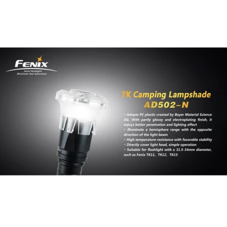 Уцененный товар Кемпинговый рассеиватель TK Fenix, AD502-N(Витрин. образец) Уцененный товар Кемпинговый рассеиватель TK Fenix, AD502-N(Витрин. образец)