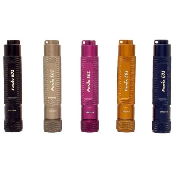 Фонарь Fenix E01 Nichia white GS черный в подарочной упаковке