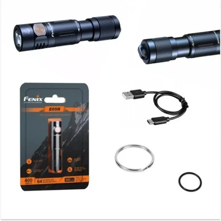 Фонарь Fenix E05R черный