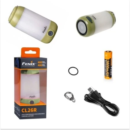 Уцененный товар Фонарь Fenix кемпинговый CL26R зеленый 400 люмен (поврежденная упаковка)