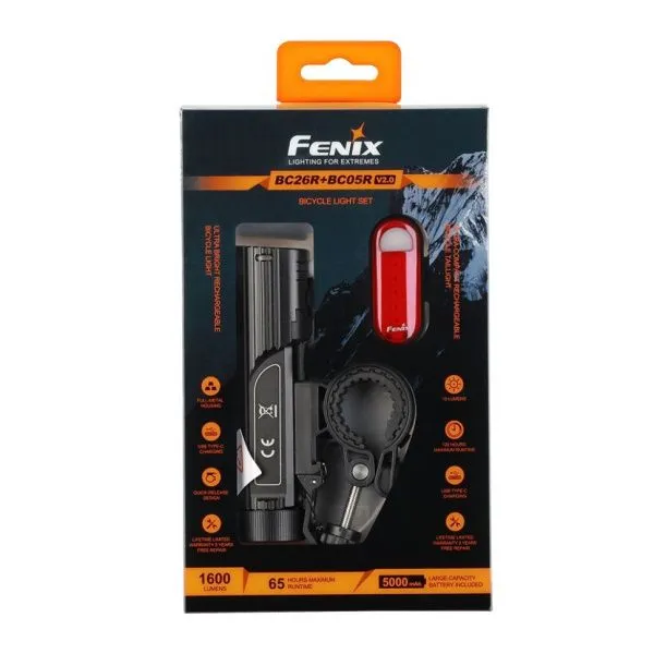 Набор Велофары Fenix BC26R+BC05R V2.0, BC26RBC05RV20 Набор Велофары Fenix BC26R+BC05R V2.0, BC26RBC05RV20