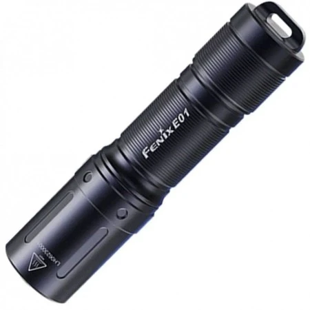 Уцененный товар Фонарь Fenix E01 V2.0, черный, (Новый. Вскрытый, испорченный блистер. Дефект линзы. Расфокусировка)
