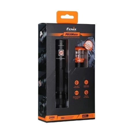 Фонарь Fenix тактический PD35R ACE + CL01 оранжевый