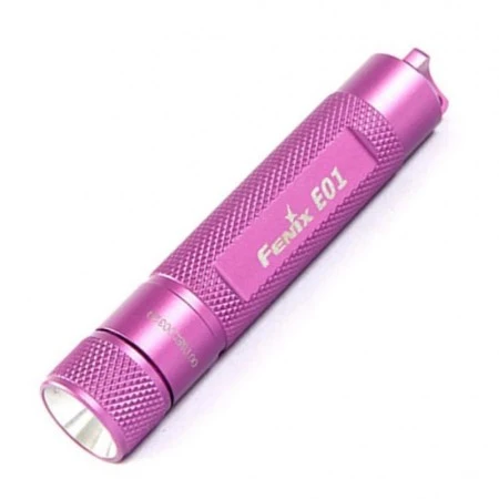 Фонарь Fenix E01 Nichia white GS розовый