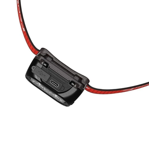 Фонарь Fenix налобный HL18R-T V2.0 черный с красным ремешком (Вскрытая, поврежденная упаковка)