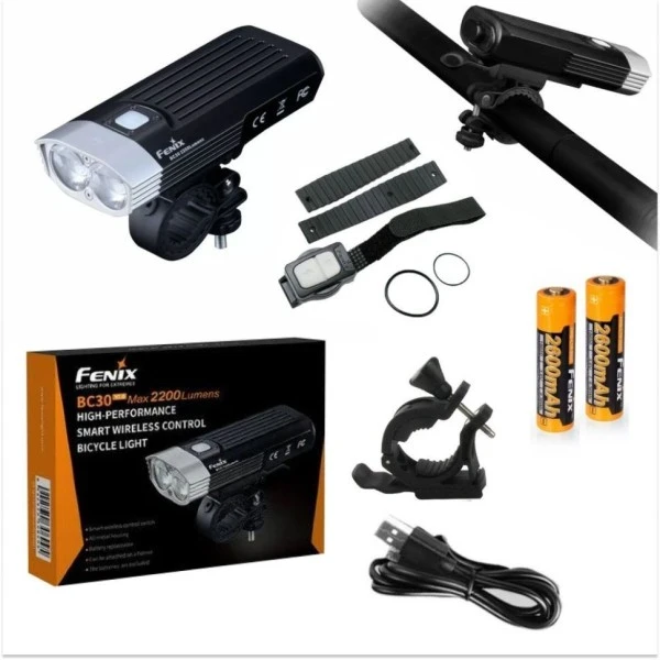 Фонарь Fenix велосипедный BC30V20 2200 люмен (Б/у. Сост. хорошее. Полн. комплект.)