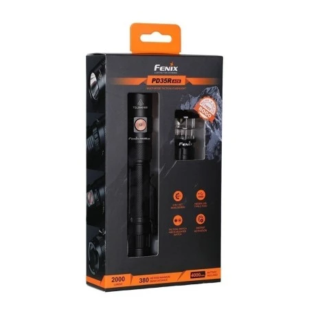 Фонарь Fenix тактический PD35R ACE + CL01 черный