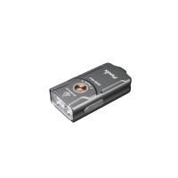 Уцененный товар Фонарь-брелок Fenix E03R EDC V2.0 Gray(Вскрытый, мятый блистер)