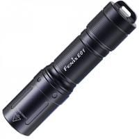 Уцененный товар Фонарь Fenix E01 V2.0, черный, (Новый. Вскрытый, испорченный блистер. Дефект линзы. Расфокусировка)