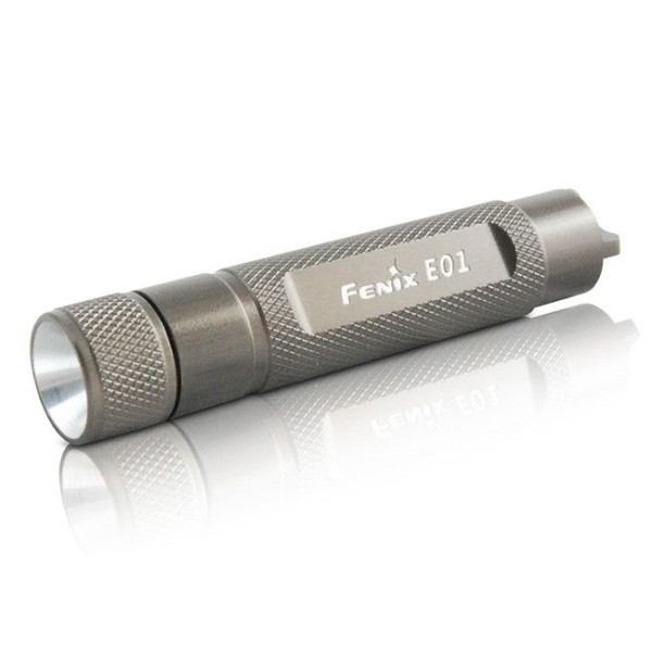 Фонарь Fenix E01 Nichia white GS серый