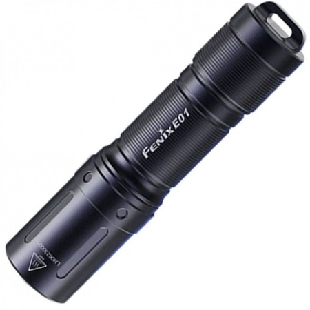 Уцененный товар Фонарь Fenix E01 V2.0, черный, (Новый. Вскрытый, испорченный блистер. Дефект линзы. Расфокусировка)