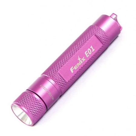 Фонарь Fenix E01 Nichia white GS розовый