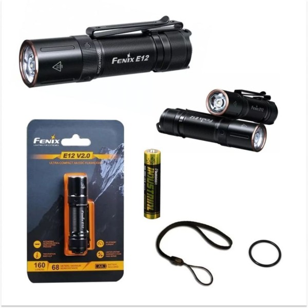 Фонарь Fenix E12V20 160 люмен (Вскрытая, поврежденная упаковка.)