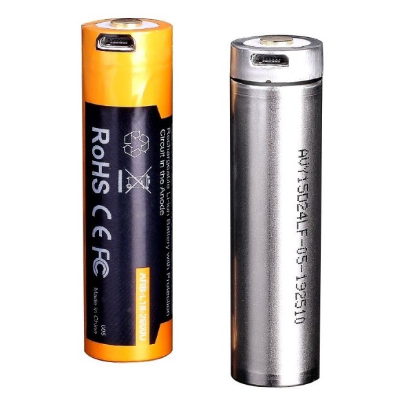 Уцененный товар Аккумулятор 18650 Fenix 3500U mAh с разъемом для USB, ARB-L18-3500U(витрин.образец)