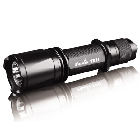 Уцененный товар Тактический фонарь FenixTK11 Cree(Состояние 4+Работает от АКБ без встроенной защиты(играет роль высота АКБ).Либо 2 шт. CR123A
